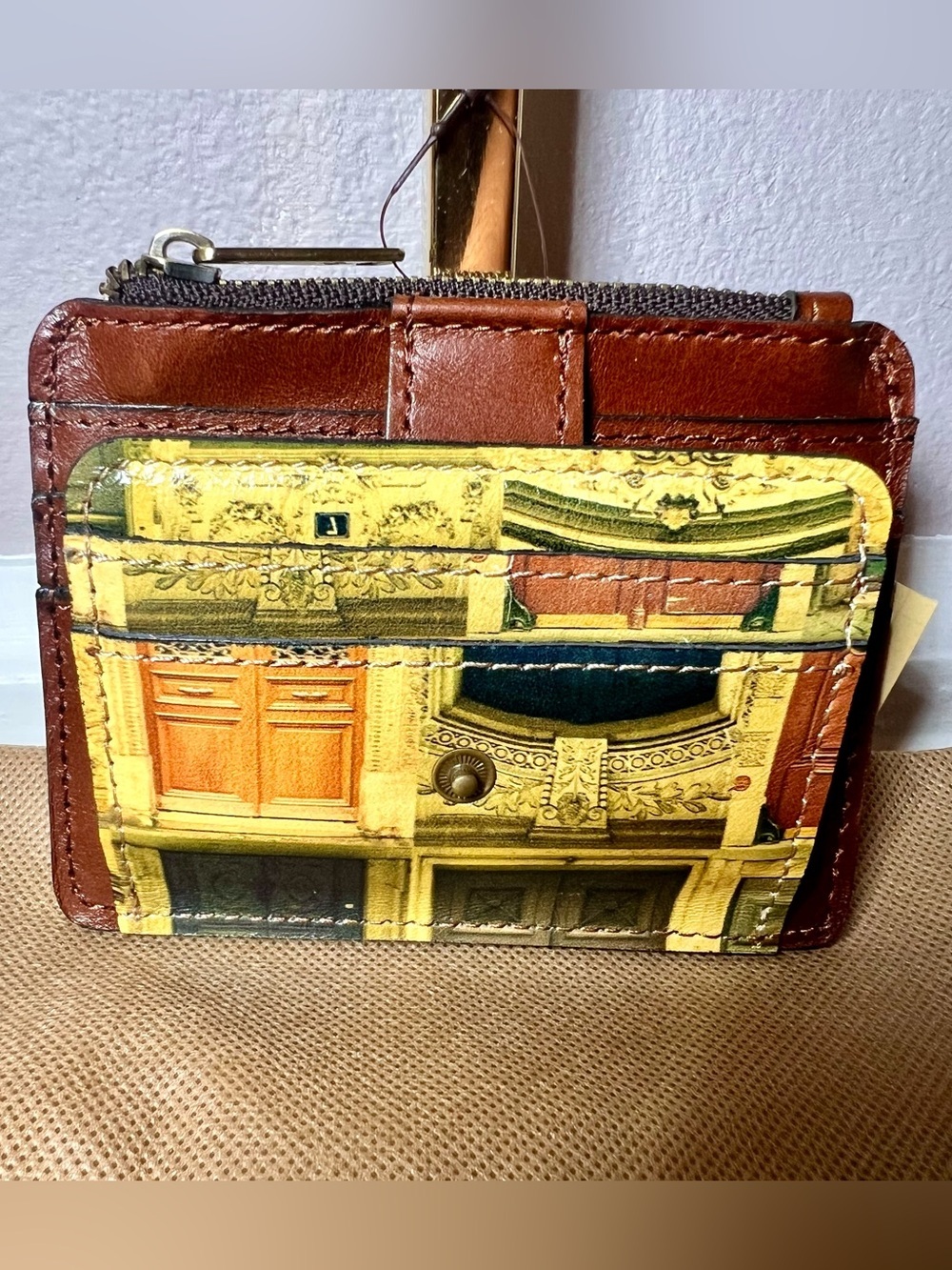 NWT Patricia Nash Cassis Leather Doorways to Italy ID Wallet - Picture 3 of 7